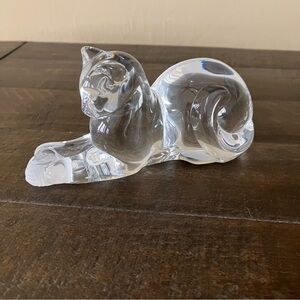 NEW in Box Lenox Classics Crystal Collection "Playtime" Cat - W/C.O.A.